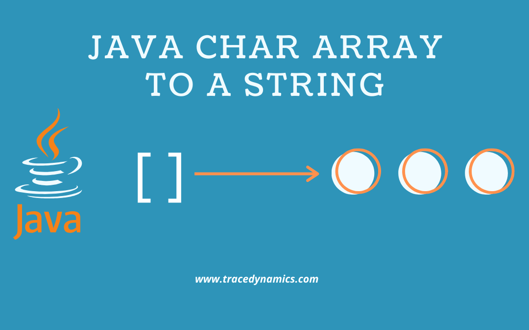 Convert Java char Array to a String