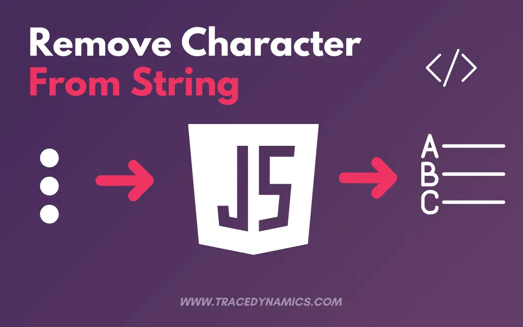 remove character string js