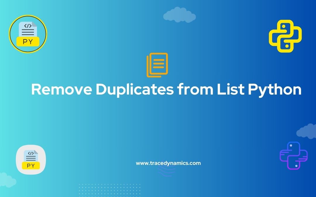 Remove Duplicates from List Python